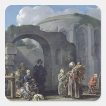 Les mendiants adhésif