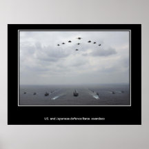 Les militaires embarquent des emblèmes d'avions poster