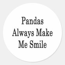 Les pandas m'incitent toujours à sourire autocollant