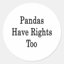 Les pandas ont des droits aussi adhésifs ronds