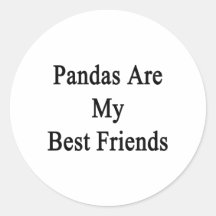 Les pandas sont mes meilleurs amis adhésifs