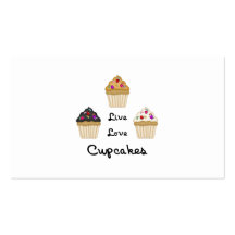 Les petits gâteaux vivent amour cartes de visite personnelles