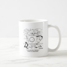Les plombiers de novice installent un joint tasses à café