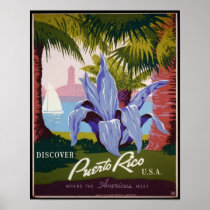 Les posters vintage, découvrent Porto Rico Etats-U