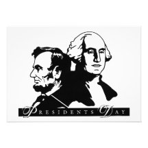 Les Présidents Day Invitations Personnalisées