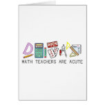 Les professeurs de maths sont aigus carte de vœux