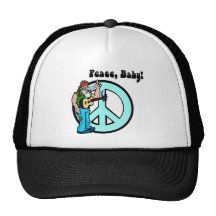 Les rétros années 60 de bébé de Hippie-Paix Casquettes