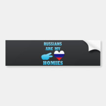 Les Russes sont mon Homies Autocollants Pour Voiture