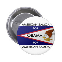 Les SAMOA AMÉRICAINES POUR le bouton d'OBAMA Pin's Avec Agrafe
