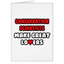Les scientifiques de conservation font de grands a cartes de vœux