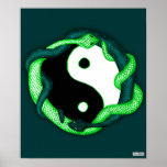 Les serpents conjuguent (le vert) affiches