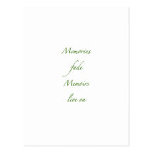Les souvenirs se fanent - Green.png Cartes Postales