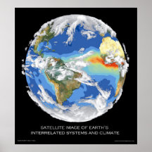 Les systèmes et le climat de la terre satellite d' posters