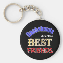 Les teckels sont les meilleurs amis porte-clefs