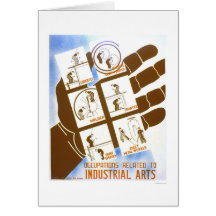 Les travaux industriels d'arts WPA 1936 Carte