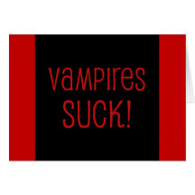 Les vampires sucent ! cartes de vœux