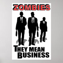 Les zombis veulent dire des affaires posters