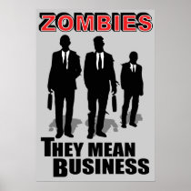 Les zombis veulent dire des affaires posters