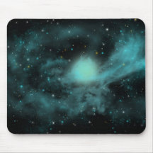 L'espace bleu tapis de souris