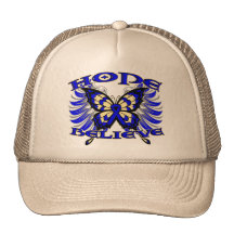 L'espoir de cancer du colon croient le papillon casquette