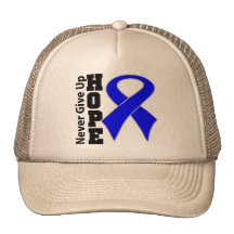 L'espoir de cancer du colon n'abandonnent jamais casquette de camionneur