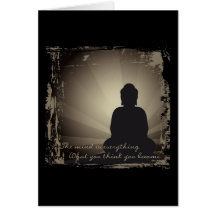 L'esprit de Bouddha est tout Carte De Vœux