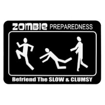 L'état de préparation de zombi traitent en ami la  magnet en vinyle