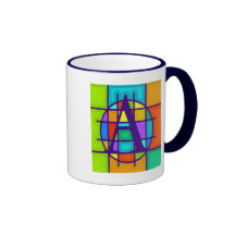 Lettre abstraite A de monogramme Mug