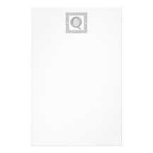 Lettre celtique Q de monogramme dans l'effet de re Motifs Pour Papier À Lettre