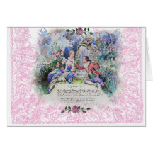 Lettre d'amour française de Marie Antoinette Valen Cartes