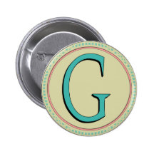 LETTRE DE MONOGRAMME DE G BADGE
