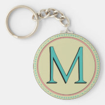 LETTRE DE MONOGRAMME DE M PORTE-CLEF