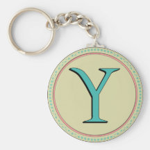 LETTRE DE MONOGRAMME DE Y PORTE-CLÉS