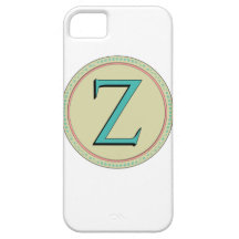 LETTRE DE MONOGRAMME DE Z ÉTUIS iPhone 5
