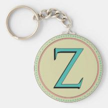 LETTRE DE MONOGRAMME DE Z PORTE-CLEFS