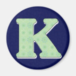 Lettre K de monogramme Aimant