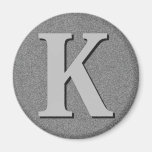 Lettre K de monogramme Aimants Pour Réfrigérateur