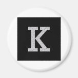 Lettre K de monogramme Magnets Pour Réfrigérateur