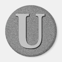 Lettre U de monogramme Aimant