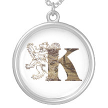 Lettres K - Roi de lion - collier