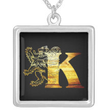 Lettres K - Roi de lion - collier