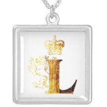 Lettres L - Roi de lion - collier
