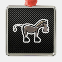 Leuk Paard; Glad Kerstboom Ornament