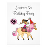 Leuk pony en 5de feestvarkenpartij aankondiging