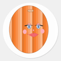 Leuk Sinaasappel Ronde Stickers
