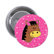 Leuk Weinig Gezicht van het Paard Speldje