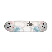 Leuk Wit Kat Skate Decks