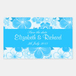 Leuke blauwe bloemenSticker stickers