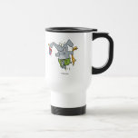 leuke de olifantscartoon van de strandtijd koffie mok