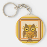 Leuke decoratieve uil en naam keychain sleutelhangers